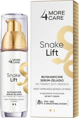 Сыворотка More4care More4care Snake Lift Мгновенная Сыворотка - Железо для Лица, Шеи и Зоны Декольте
