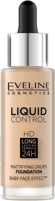 Тональная основа Eveline Cosmetics Liquid Control Hd Mattifying Drops Foundation