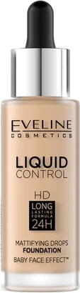 Тональная основа Eveline Cosmetics Liquid Control Hd Mattifying Drops Foundation