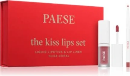 Набор для губ Paese The Kiss Lips Set Nude Coral