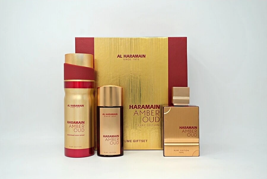 Набор-спрей Одеколон Amber Oud Ruby от Al Haramain