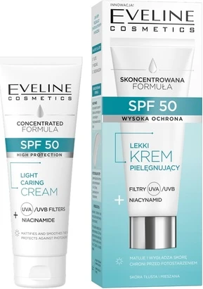 Увлажняющий крем Eveline Cosmetics Spf50 Ниацинамид