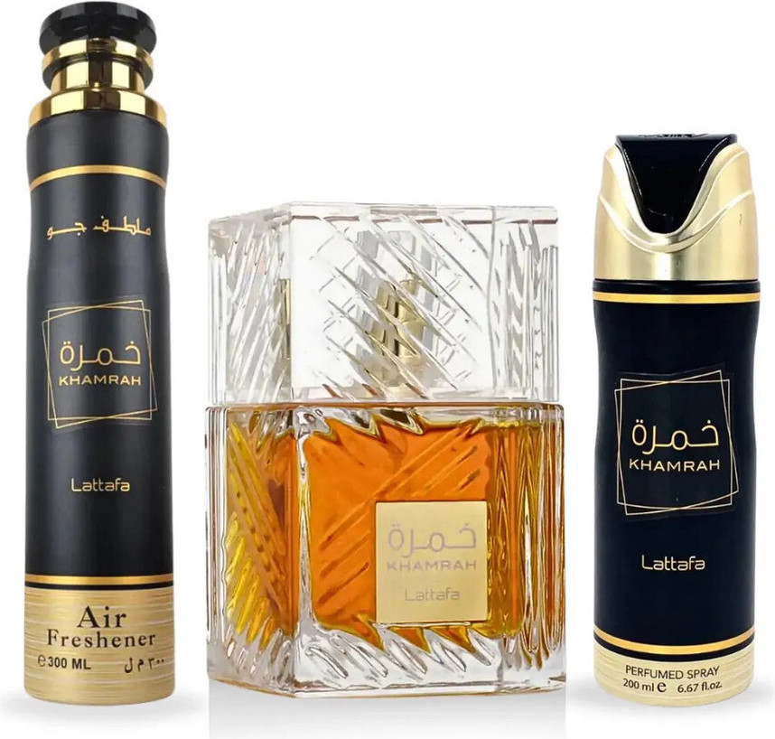 Подарочный набор «Eau de Parfum и парфюмированный спрей» Lattafa Khamrah