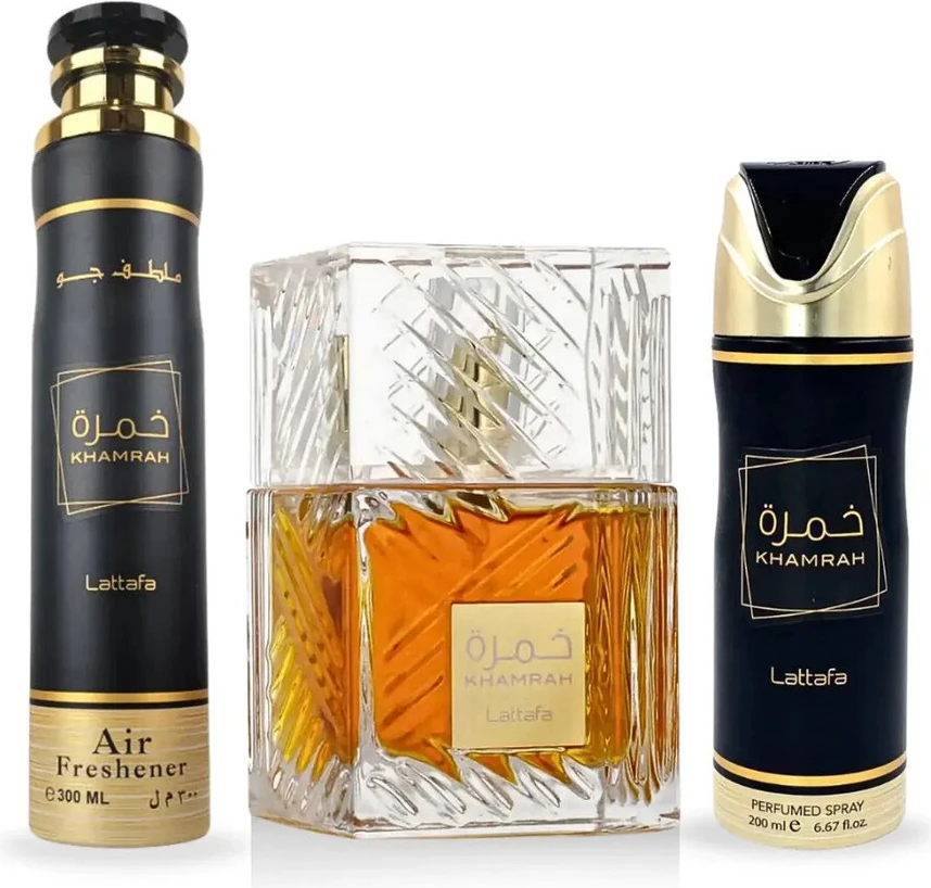 Подарочный набор «Eau de Parfum и парфюмированный спрей» Lattafa Khamrah
