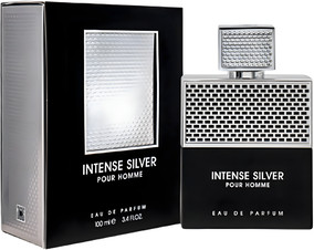 Eau De Parfum Fragrance World Intense Silver Pour Homme