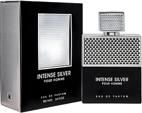 Eau De Parfum Fragrance World Intense Silver Pour Homme