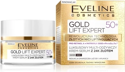 Cream-Serum Eveline Cosmetics Gold Lift Expert Anti-Aging Facial Care