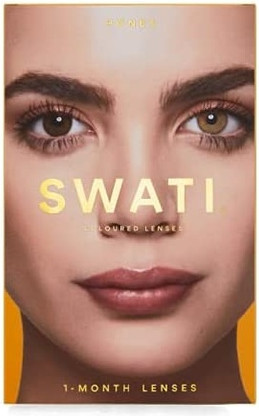 Контактные линзы Swati Cosmetics Естественно выглядящие контактные линзы медового цвета