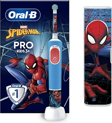 Электрическая зубная щетка Oral-B Vitality Pro Kids Spiderman