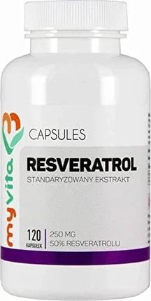 Капсулы Myvita Resveratrol Стандартизированный экстракт ресвератрола