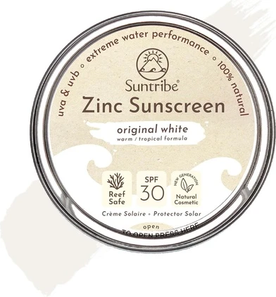 Солнцезащитный крем для лица и спорта Suntribe All Natural Zinc Sunscreen