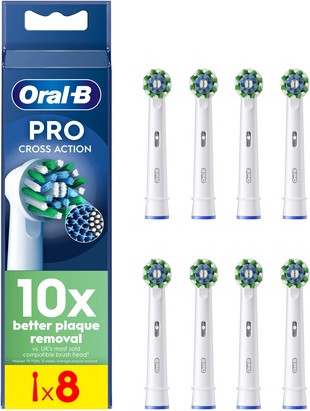 Сменные насадки для зубной щетки Oral-B Pro Cross Action 8 штук