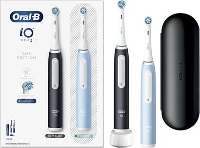 Электрическая зубная щетка Oral-B Series Io 3 Duo Blackice Blue