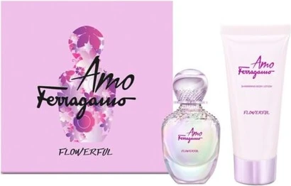 Набор «Вода туалетная и лосьон для тела Salvatore Ferragamo AMO Flowerful»