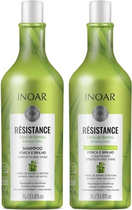 Набор шампуня и кондиционера для восстановления волос Inoar Resistance Bambu