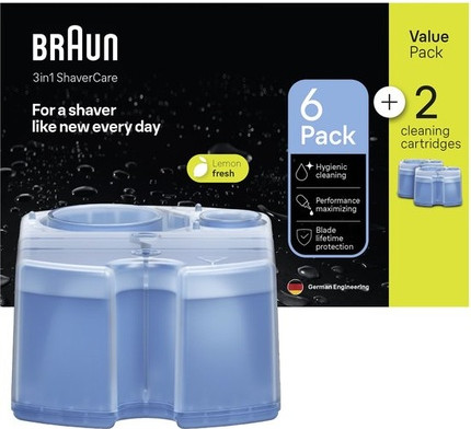 Очищающий раствор Braun Shavercare Smartcare Center, сменные картриджи