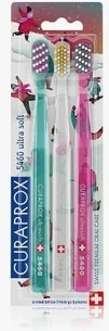 Зубная щетка Curaprox 5460 Ultra Soft Тройная упаковка Зимняя страна чудес