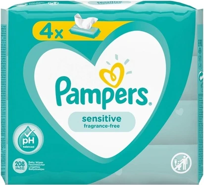 Влажные салфетки Pampers Sensitive для младенцев