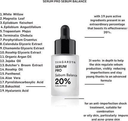 Сыворотка Eva Garden Serum Pro Sebum Balance 20% Pure Actives