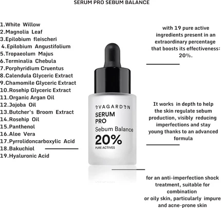 Сыворотка Eva Garden Serum Pro Sebum Balance 20% Pure Actives