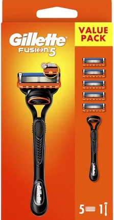 Бритва Gillette Fusion Мануальная + 5 Лезвий