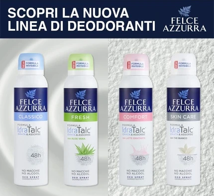 Deodorant Felce Azzurra Formula Idra Talc with White Tea
