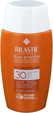Флюид Rilastil Sun System Water Touch Комфортный Увлажняющий и Антиоксидантный с Матирующим Эффектом SPF 30