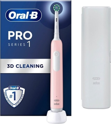 Электрическая зубная щетка Oral-B Pro1 Розовая