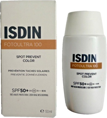 Солнцезащитный крем ISDIN Fotoultra100 Spot Preventive Color SPF 50 Fusion Fluid
