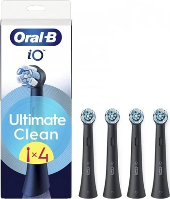 Насадки для зубных щеток Oral-B Io Ultimate Clean Черные - Комплект из 4 штук