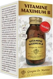 Витаминные таблетки Dr Giorgini Максимальные витамины группы B