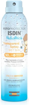 Солнцезащитный спрей ISDIN Fotoprotector Pediatrics Transparent Spray Wet Skin Spf50