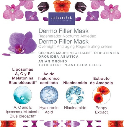 Увлажняющая Маска Atashi Supernight Dermo Filler Mask