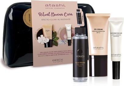 Тонирующий дневной крем Atashi Nude Skin Perfection и лифтинг для контура глаз с эффектом сияния