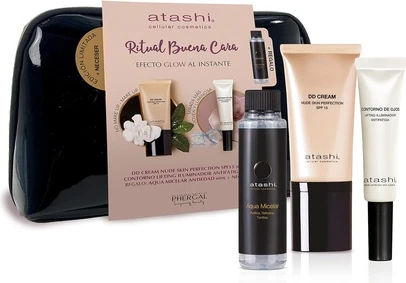 Тонирующий дневной крем Atashi Nude Skin Perfection и лифтинг для контура глаз с эффектом сияния