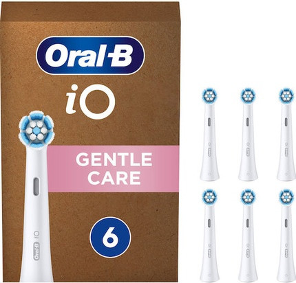Запасные Насадки для Зубной Щетки Oral-B Io Gentle Big - Комплект из 6 штук