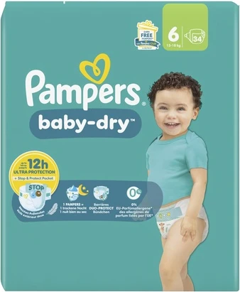 Подгузники Pampers Baby Dry Экономичная упаковка