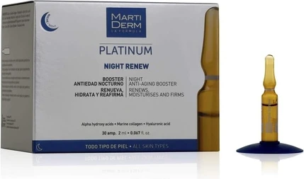 Ампулы Martiderm Platinum Night Renew Ampoules