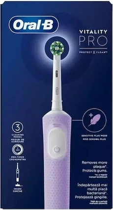 Электрическая зубная щетка Oral-B Vitality Pro Лиловая коробка