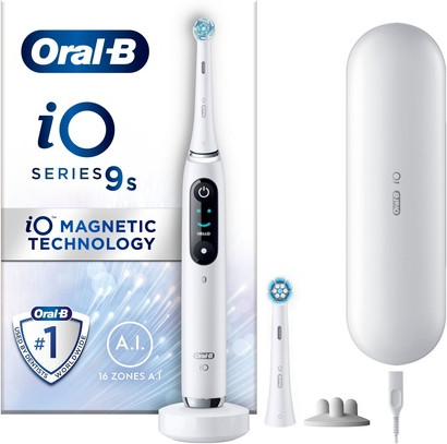 Электрическая зубная щетка Oral-B Io9s Белый Алабастр