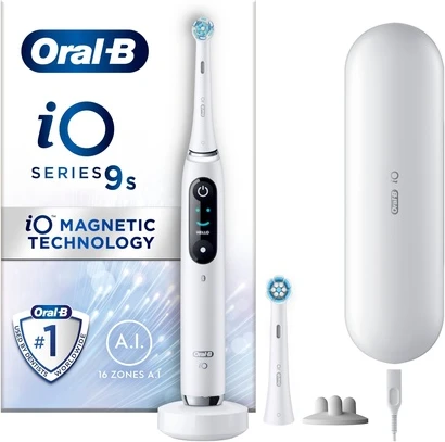 Электрическая зубная щетка Oral-B Io9s Белый Алабастр