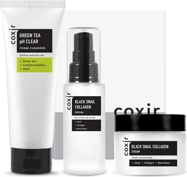 Набор для ухода за лицом Coxir Black Snail Gift Set