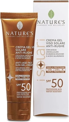 Антивозрастной Гель-Крем для Лица SPF50 Biosline Nature's I Solari