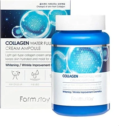 Ampoule Farmstay Collagen Water Full Moist Cream Ampoule Anti Age