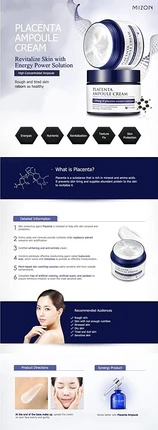 Крем Mizon Placenta Ampoule