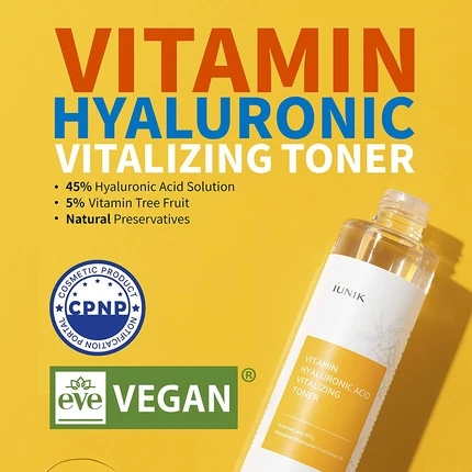 Тонер Iunik Vitamin Hyaluronic Acid Vitalizing Toner