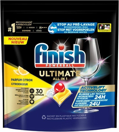 Dishwasher Tablets Finish Ultimate Lemon Scent