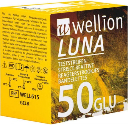 Blood Sugar Strips Wellion Luna 50