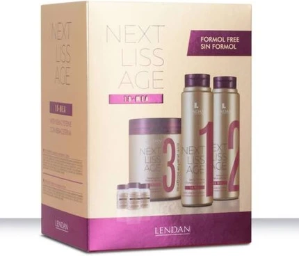 Набор для ухода за волосами Lendan Next Liss Age Pack Профессиональное выпрямление с Кера-Цистеином