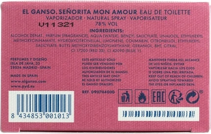 Eau De Toilette El Ganso Seeorita Mon Amour